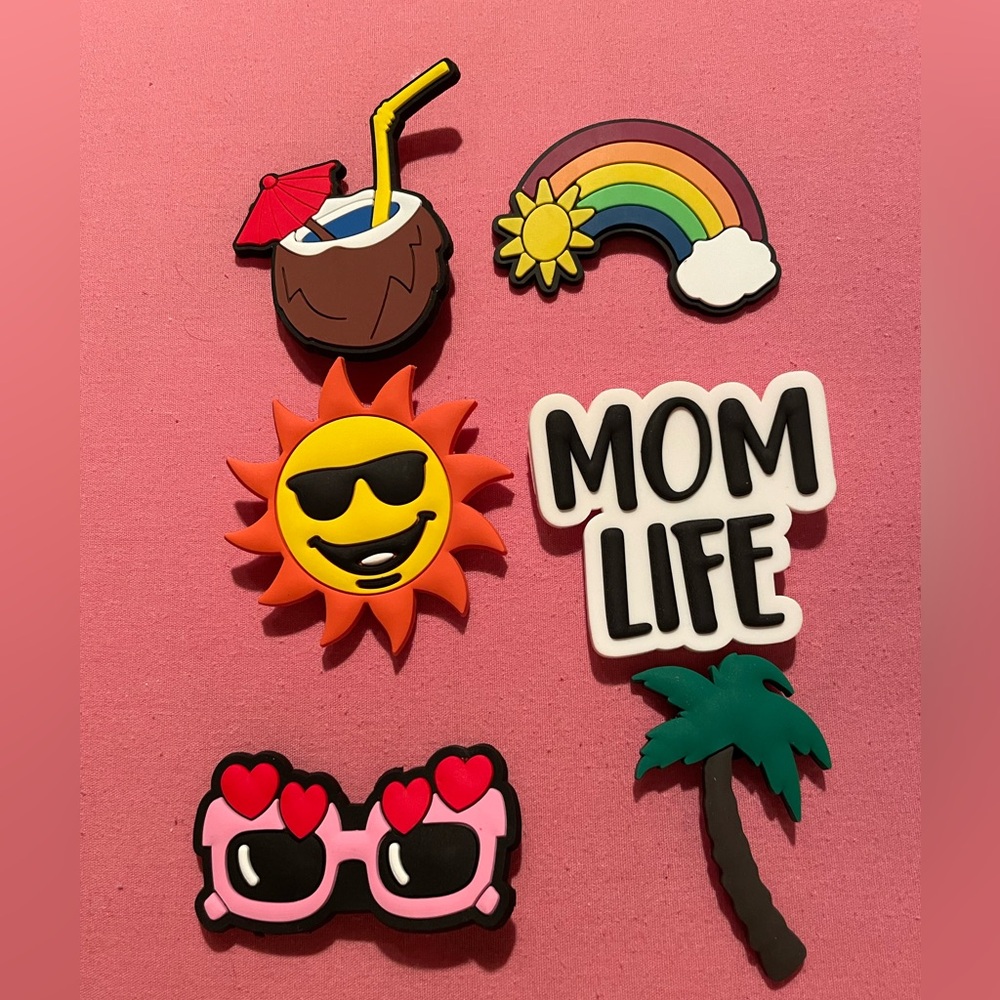 🌞🌈 Bogg Bag Charms — Set of 6🌈🌞